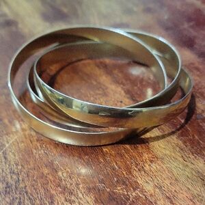 Gold Tone Bangle Bracelets